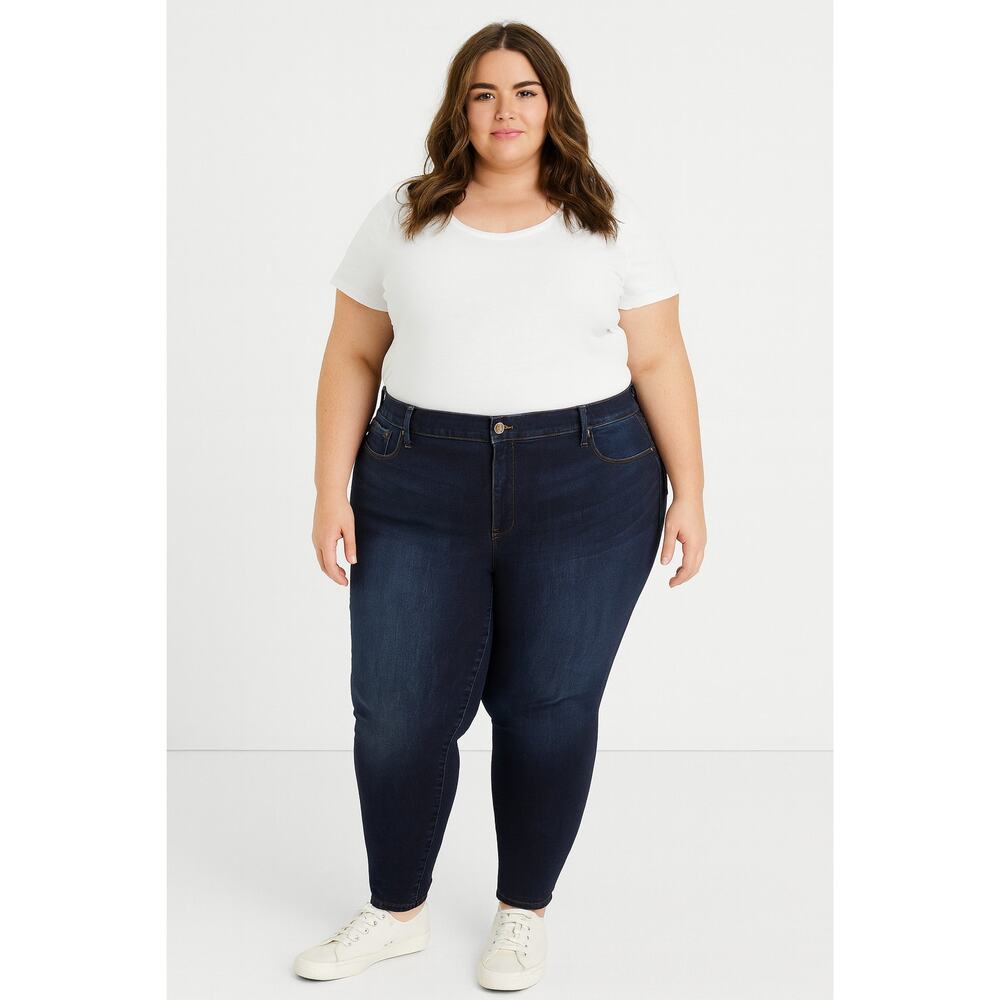 Torrid Women’s Dark Wash Skinny Jeans Size 28 Regular Stretch Denim